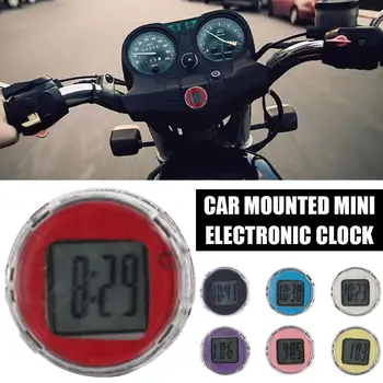 1 Шт Мини-электронные часы, установленные на автомобиле, Цифровые часы, установленные на автомобиле, Автомобильные электронные часы, Моторные часы, Мини-декоративные часы