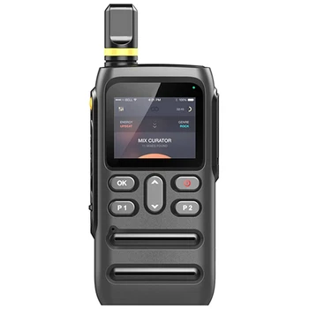 1 комплект цифровой рации общего пользования JX-700 4G Подключение Wi-Fi/Bluetooth Позиционирование GPS Сверхдлительное время ожидания Черный