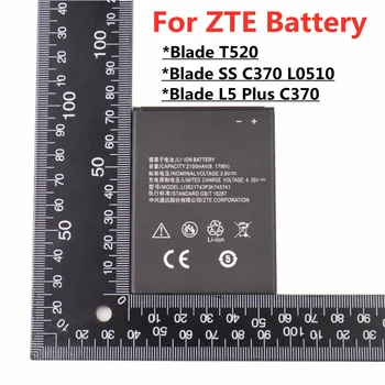100% Новый 2150 мАч Li3821T43P3h745741 Аккумулятор Для ZTE Blade L5 Plus C370/Blade T520/Blade SS C370 L0510 Аккумуляторы Для Телефонов