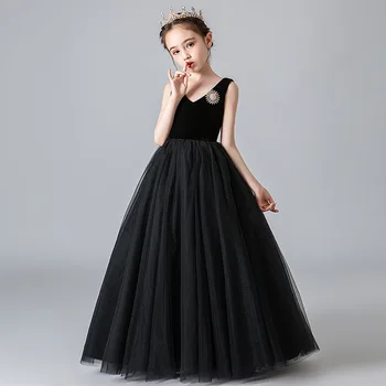 2023 Новое детское вечернее платье с бантом в испанском винтажном стиле для девочек на День рождения, крещение, Рождественские красные платья для праздника Ид