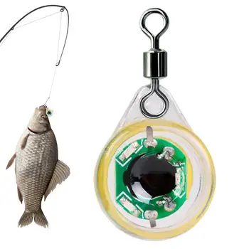 2шт Мини-рыболовная приманка со светодиодной подсветкой в форме подводного глаза для ловли кальмаров, светящаяся приманка для привлечения рыбы, новинка