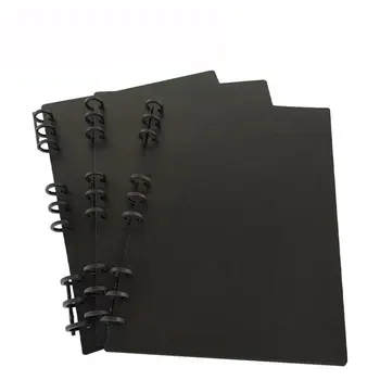 3 комплекта полипропиленовой обложки для ноутбука, Многоразовый Блокнот с отрывными листами, Спиральные Круги, Планировщик, Система папок, Школьные Принадлежности, Канцелярские принадлежности