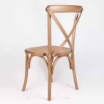 5 Скандинавский обеденный стул из массива дерева, американский стул, ретро повседневный стул с вилочной спинкой, ротанговый стул, обеденный стол в ресторане отеля, стулья