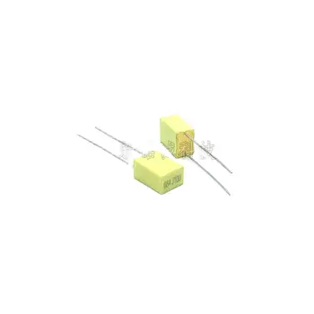50шт/новый оригинальный импортный корректирующий квадратный конденсатор 100V 684 0.68МКФ 100V 680NF 684J100 расстояние в фут 5 мм желтый
