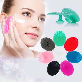 9 Цветных силиконовых чистящих прокладок для мытья лица, отшелушивающая щетка для лица, СПА-скраб для кожи, очищающее средство для лица, Инструменты для чистки лица