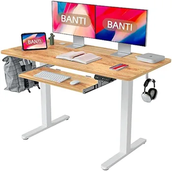 B-DJP-40LR Письменный стол, 40 дюймов, светлая офисная мебель в деревенском стиле, компьютерные столы