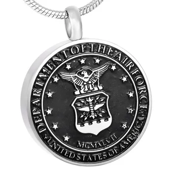 IJD8417 Американский значок на память, кремационные украшения, урна-шарм, ожерелье для пепла, мемориальные украшения для мужчин