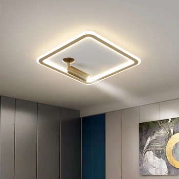 INS Современный светодиодный потолочный светильник для гостиной, спальни, внутренняя Круглая Квадратная лампа с прожектором, поверхностное освещение AC85-260V