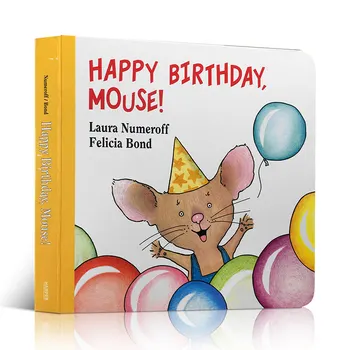Milu Оригинал на английском языке С Днем рождения, Мышка, если подарить печенье, Детская настольная книга с историей