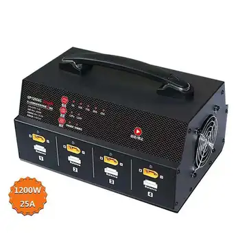 UP1200 + 25A 6S 1200 Вт 8-канальный сельскохозяйственный LiPo LiHV аккумулятор Зарядное устройство переменного тока для аккумулятора 6S 12S