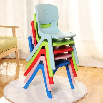 o176 Утолщенный детский стул со спинкой, Домашний детский обеденный стул, детский стул со спинкой, маленькая скамейка для детского сада, нескользящая
