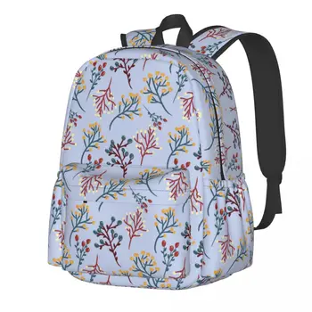 Абстрактный рюкзак с бутонами цветов, Весенние рюкзаки с ягодами и фруктами, Кавайные рюкзаки для тренировок для мальчиков, большие школьные сумки на заказ, рюкзак