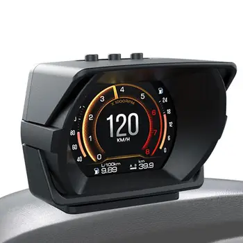 Автоматический GPS-спидометр, автомобильный HUD-дисплей, дисплей высокой четкости, цифровой GPS-спидометр с турбонаддувом, сигнализация превышения скорости