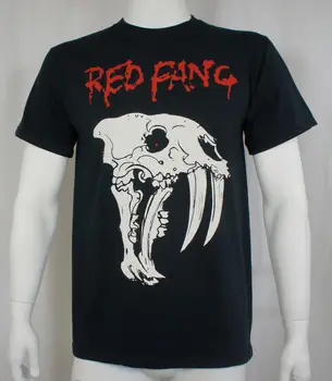 Аутентичная футболка RED FANG Band с доисторической собакой Размеры S, M, L, XL, 2XL, 3XL НОВАЯ