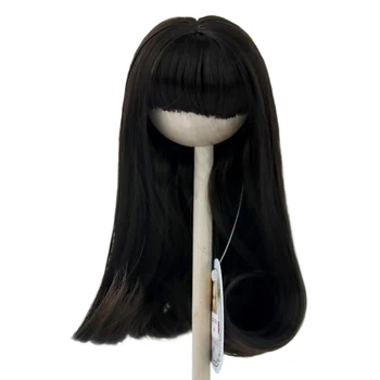 Большая скидка 1/6 Париков для кукол BJD, длинные Прямые с челкой для MSD SD, 6-7-дюймовый парик для волос куклы