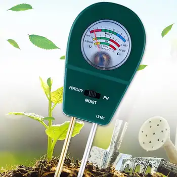 Детектор влажности почвы 3 в 1, измеритель PH, кислотности, влажности, прибор для тестирования плодородия для посадки цветов в теплице, теплице.