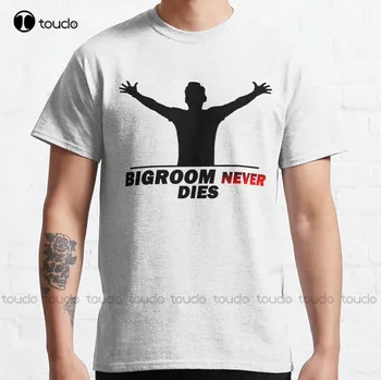 Дизайн Bigroom Never Die В черном цвете, классическая футболка для учителя, простые повседневные футболки Vintag Xs-5Xl из дышащего хлопка