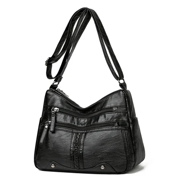 Дизайнерские высококачественные повседневные сумки через плечо из мягкой кожи через плечо для женщин 2023, роскошные сумки, женские сумки Sac