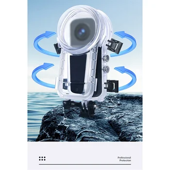 Для insta360X3 Полностью невидимая оболочка для погружения на 360 градусов, Новая водонепроницаемая защитная оболочка, аксессуары для камеры