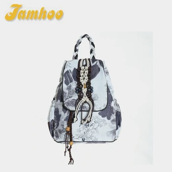 Женский рюкзак Jamhoo в новом китайском стиле, холщовая дорожная сумка, рюкзак для рисования после стирки для женщин