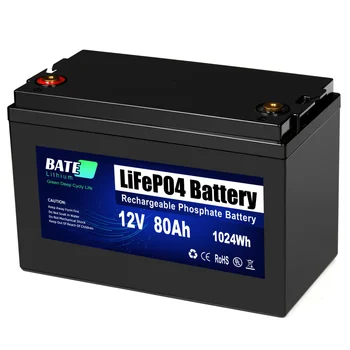 Запасная аккумуляторная батарея LiFePO4 12.V 80AH литий-ионные аккумуляторы глубокого цикла 12V 250AH Аккумуляторные блоки