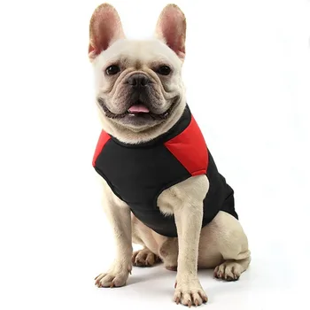 Зимняя одежда для домашних собак с подкладкой, теплый модный водонепроницаемый жилет для собак, куртка на молнии, пальто французского бульдога для маленьких, средних и крупных собак