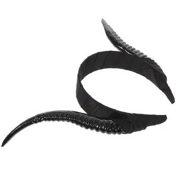 Имитация Рога Повязка на голову Хэллоуин Волосы Косплей Готические рога головные уборы