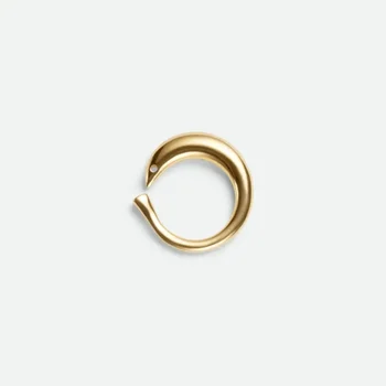 Кольцо LONDANY из полированной латуни с отверстием в форме сардины Сардинное кольцо в стиле ретро с высоким чувством стиля