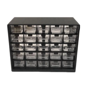 Комбинированный прозрачный выдвижной шкаф для хранения съемных деталей, коробка для сортировки оборудования, 25 шт.