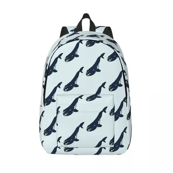 Красивые женские рюкзаки с китом для мальчиков и девочек, сумка для книг, модная сумка на плечо, портативный рюкзак для ноутбука, детские школьные сумки