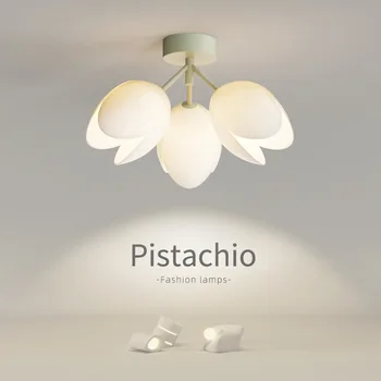 Креативный потолочный светильник Bell Orchid, светильник для прихожей, Скандинавский Теплый Романтический пасторальный балкон, светодиодная лампа G9 One Head Three Heads