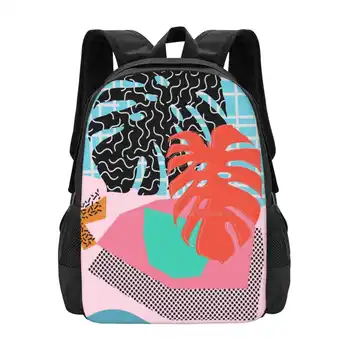 Мемфис Палм / / Абстрактный узор Мемфис Тропический Школьные сумки для девочек-подростков, дорожные сумки для ноутбуков, Современный Мемфис середины века