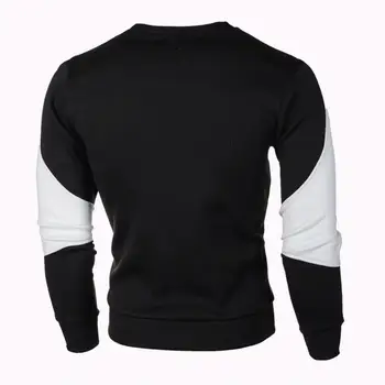 Мужской пуловер Толстовка Стильная мужская толстовка в тон, приталенный пуловер с длинным рукавом и эластичной мягкостью для осени