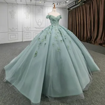 Мятно-Зеленое Блестящее Бальное Платье Quinceanera Dresses For Sweet 15 16 Платье С Аппликацией Из Бисера Vestidos De Baile Платья Для Вечеринки в честь Дня Рождения