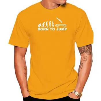 Новая летняя крутая футболка 2022 года, хлопковая футболка Evolution born to jump trampoline