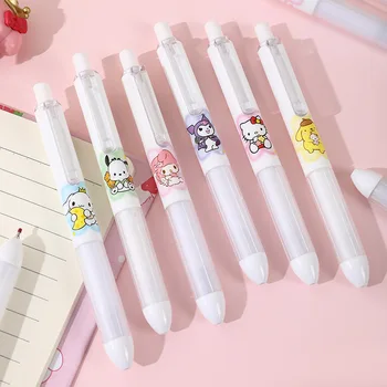 Новый Sanrio Kuromi Hello Kitty Cinnamoroll Pochacco 0,5 мм Гелевые Ручки Для Девочек Канцелярская Ручка Kawaii Студенческие Принадлежности Детские Игрушки Подарки