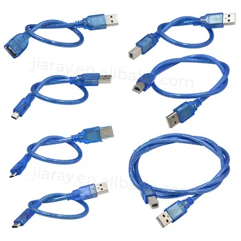 Новый синий кабель USB-принтера для Aarduno 2560 due por micro mini