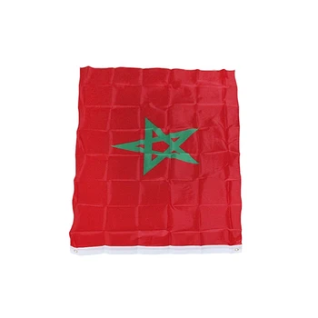 Полиэфирный Марокканский Флаг Национальный Флаг Марокко для Баннера Садовый Флаг Марокко Для Наружного Украшения Парадов Спортивных состязаний