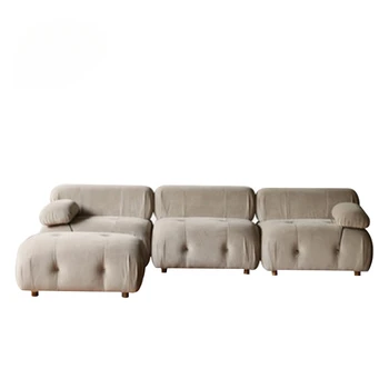 Популярная в Таиланде скандинавская ткань, небольшая семья, простая современная гостиная, Креативный модульный диван, свободный комбинированный диван