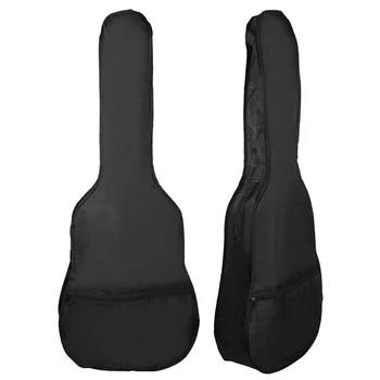 Портативная сумка для гитары 38/41 дюймов, классическая акустическая гитара, сумка для переноски, мягкий чехол с плечевым ремнем, Черный рюкзак, гитарные запчасти