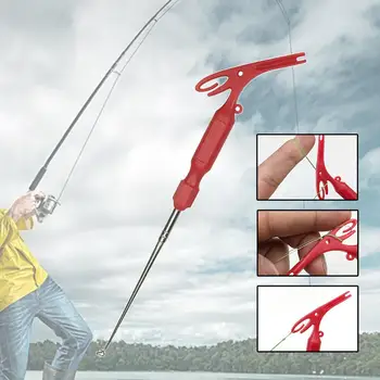 Рыболовный крючок в форме ручки, быстросъемный инструмент для завязывания узлов, рыболовные снасти, быстросъемный узел для галстука, быстросъемное снаряжение, аксессуары