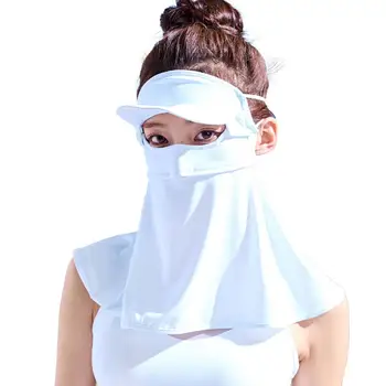 Солнцезащитный капюшон для лица Cool Touch, дышащий, защищающий лицо, Полная защита, защита шеи на шнуровке, Солнцезащитный головной убор для кемпинга