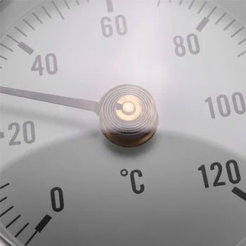Термометр Ts-W50A Термометр для горячей воды, биметаллический датчик температуры на поверхности трубы из нержавеющей стали с зажимом