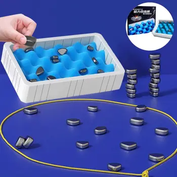 Ферромагнитные Магнитные Шахматы Новая игра-головоломка Пластиковая детская Стратегическая игрушка Шахматы с магнитным эффектом