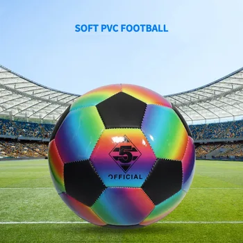 Футбольный мяч из ПВХ стандартного размера 5, футбольный мяч для взрослых, командный матч, футбольный мяч, износостойкий противоскользящий Футбольный мяч для тренировок в помещении и на открытом воздухе