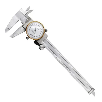 Штангенциркули с циферблатом 0-150 мм 0,02 мм Высокоточный промышленный штангенциркуль из нержавеющей стали, Ударопрочный метрический измерительный инструмент