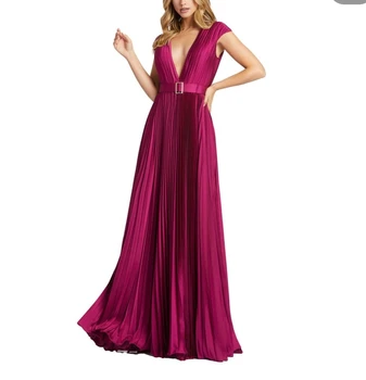 Элегантное Официальное вечернее платье с накидкой, Плиссированное Вечернее платье со шлейфом, vestidos de noche