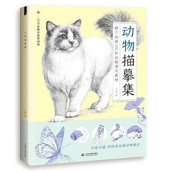 Эскиз 100 видов животных Линейный рисунок Копия альбома Нулевой Базовый курс рисования Книга по рисованию